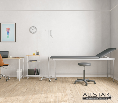 High-touch surfaces in exam rooms