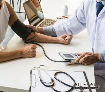 disinfecting exam room
